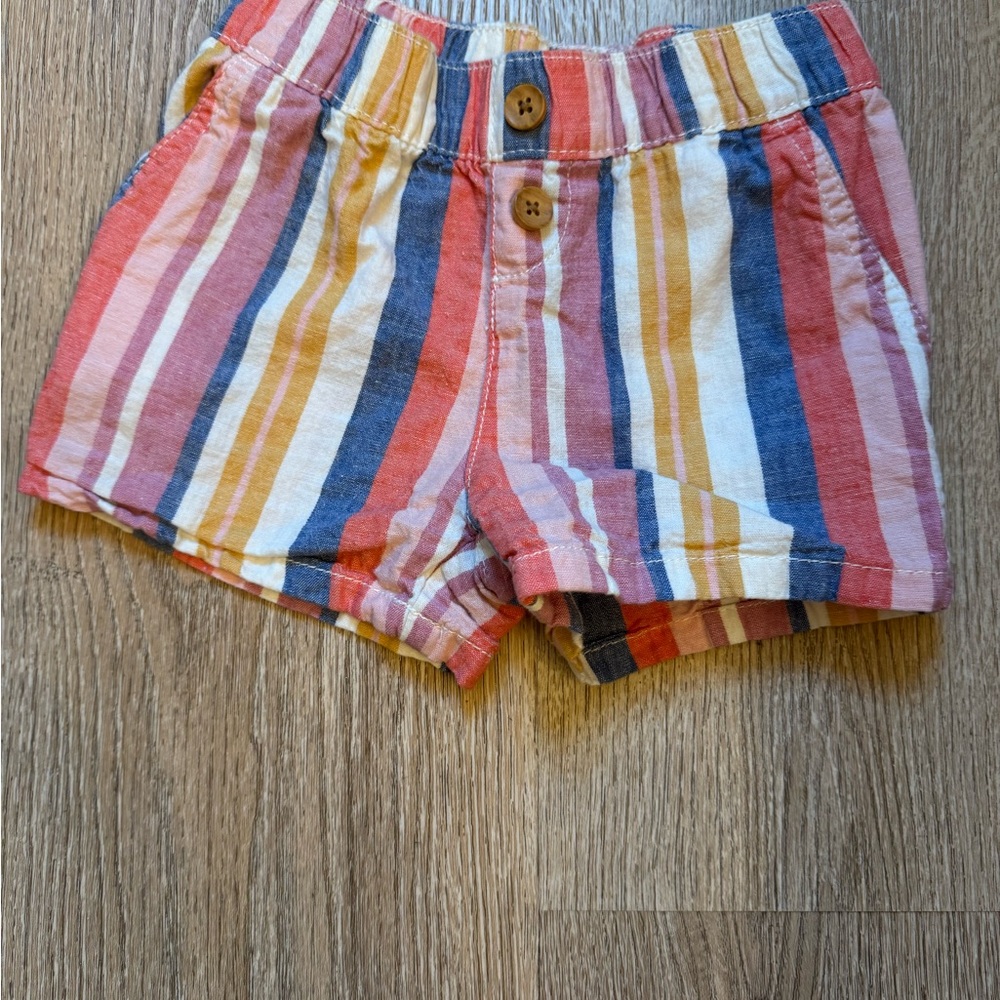 OshKosh B'gosh Striped Shorts - Red, Yellow, Blue